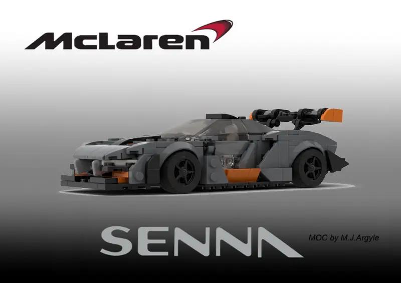 LEGO MOC 75892 McLaren Senna - Speed Champions 8 Studs wide by