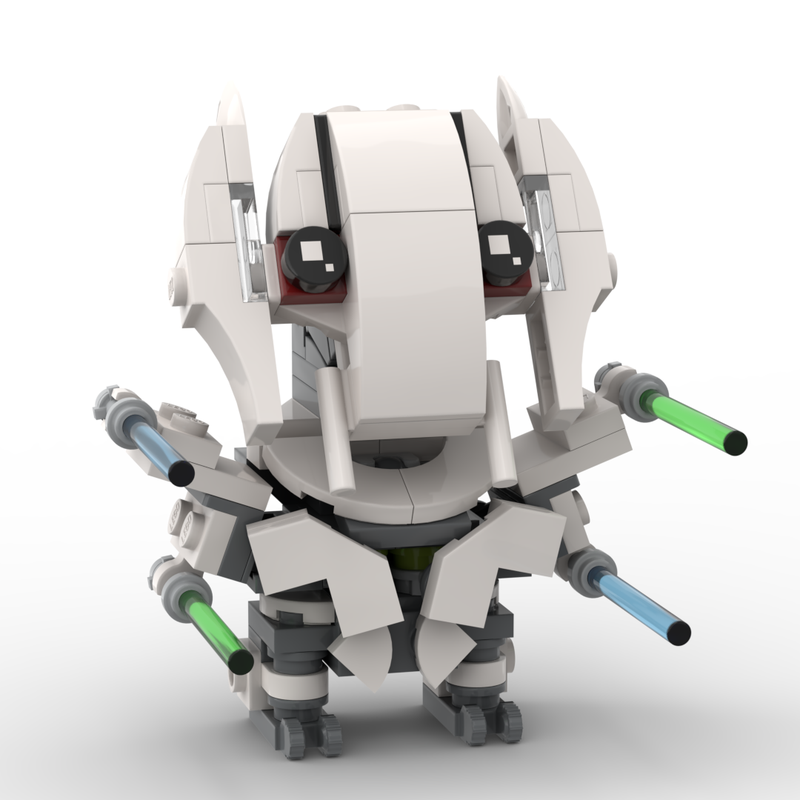 MOC-109707 Cyborg General BrickHeadz - Brick Pop! Headz Toy