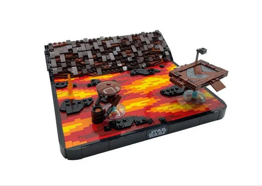 MOC-105437 Duel on Mustafar Diorama MOC