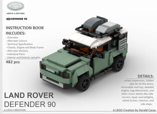 MOC-43292 Land Rover Defender 90, mini-version