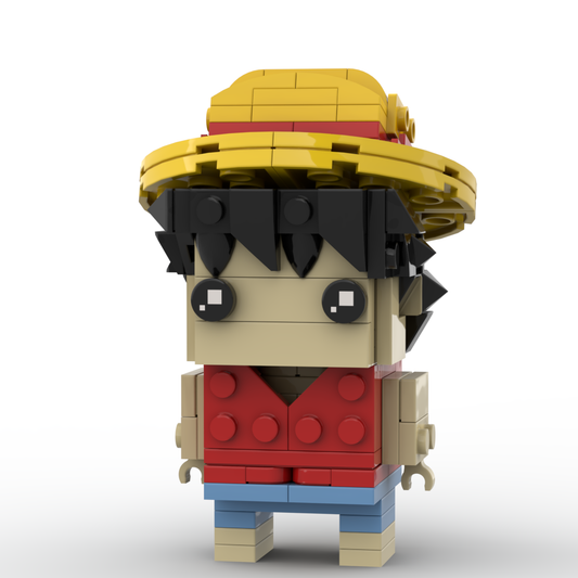 One Piece MOC Luffy BrickHeadz