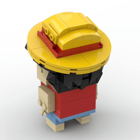 One Piece MOC Luffy BrickHeadz