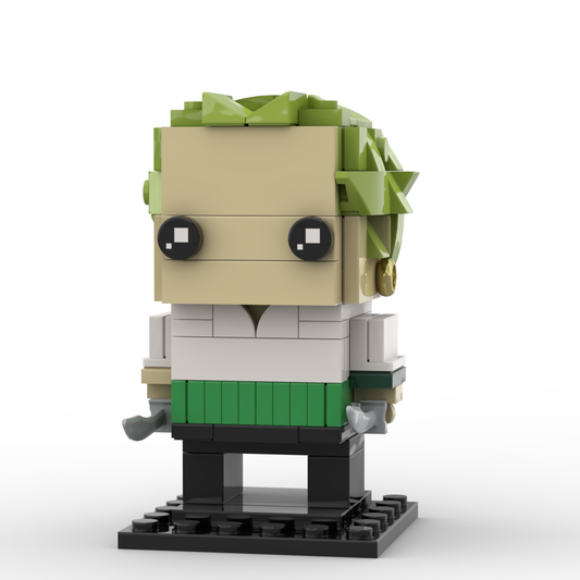 One Piece MOC Zoro BrickHeadz