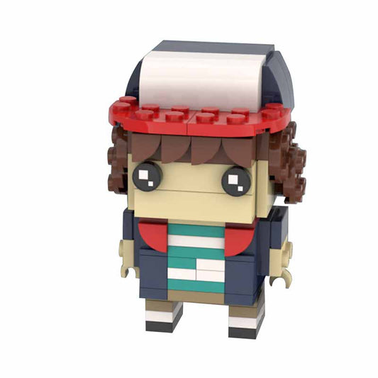 Stranger Things Dustin MOC - Brick Pop! Headz Toy