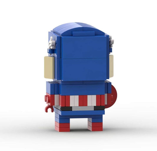 MOC Custom Marvel Captain America Brickheadz