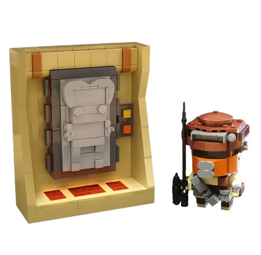 MOC-158391 RB Jabba's Prize: Solo in Carbonite & Boushh Brickheadz