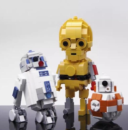 MOC R2D2 and C3PO and BB8