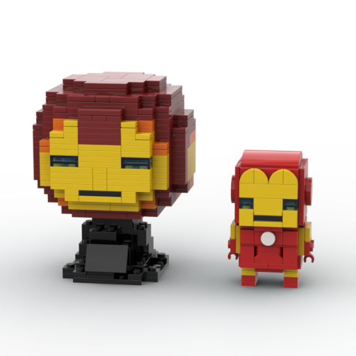 Pixel Iron man Helmet MOC