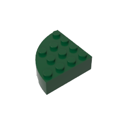 GDS-1014 - Brick Round Corner 4 x 4 Full Brick