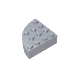 GDS-1014 - Brick Round Corner 4 x 4 Full Brick