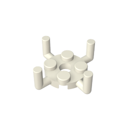 GDS-1050 - Plate Round 2 x 2 with Pin Hole and 4 Arms Up