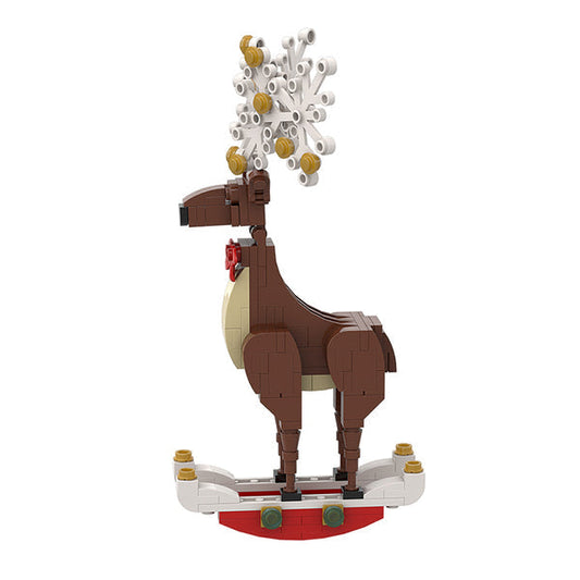 MOC A0157Y02 Christmas spirit deer ornaments: natural brown