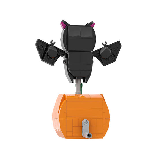 GOBRICKS MOC A0606Y02 Halloween BrickHeadz - Pumpkin Bat