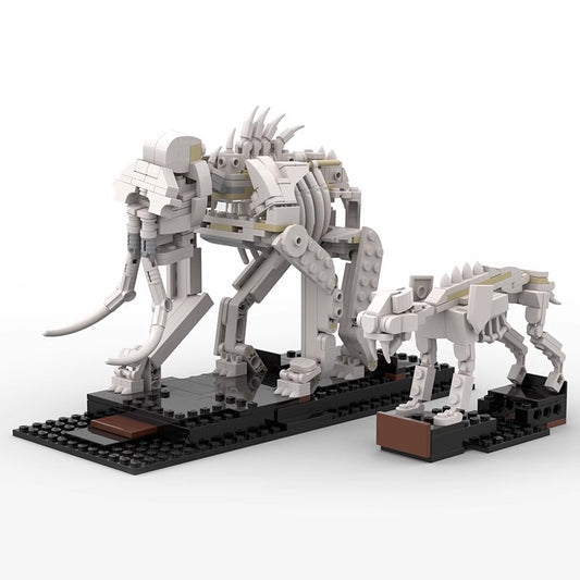 MOC-42669 Mammoth + Saber-toothed cat - Alternative Build for 21320 Dinosaur Fossils