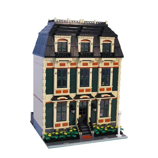 MOC-10702 Tan Townhouse Modular Building