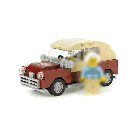 MOC-10210 Dark red vintage car