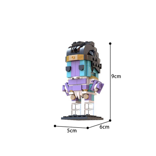 MOC-26896 Jotaro & Star Platinum Brickheadz (JoJo's Bizarre Adventure)