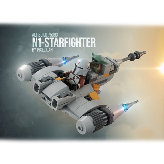 MOC-153746 PiXEL-DANs 75363 N-1 Starfighter alternate build - no extra parts needed