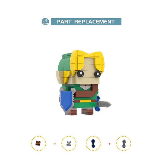 MOC-62351 Link (Ocarina of Time) Brickheadz