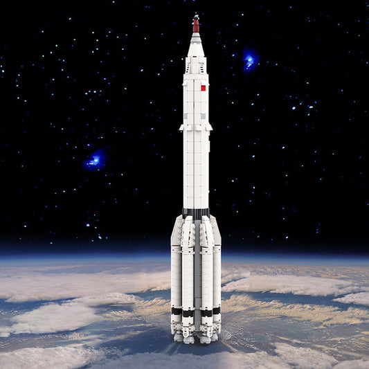 MOC-102952 Proton K [1:110 Saturn V scale] with LK-1 circumlunar spacecraft