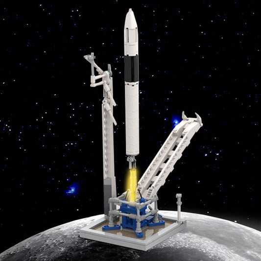 MOC-89466 SpaceX Falcon 1 & Launch Pad [Saturn V scale]