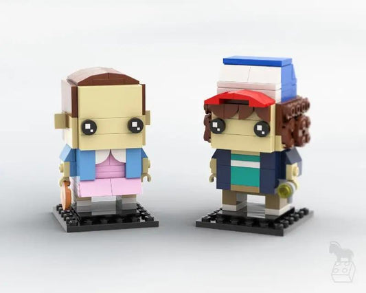 MOC-26518 Stranger Things Brickheadz Collection - Dustin & Eleven