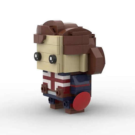 MOC Brickheadz Captain of Marvel