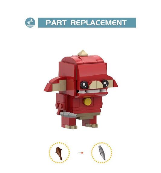 MOC-63737 Red Bokoblin (Breath of the Wild)  Zelda Brickheadz