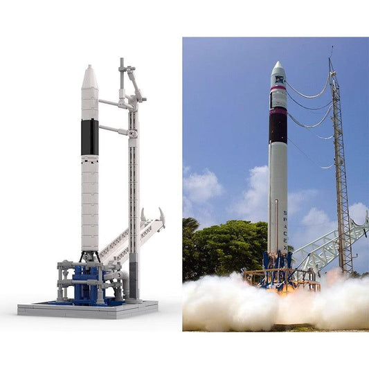 MOC-89466 SpaceX Falcon 1 & Launch Pad [Saturn V scale]