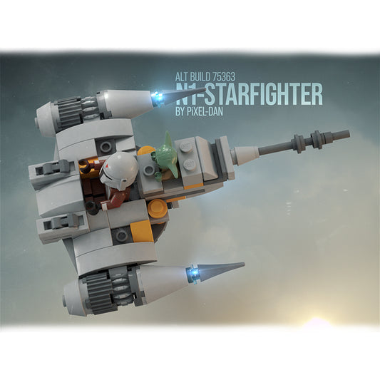 MOC-153746 PiXEL-DANs 75363 N-1 Starfighter alternate build - no extra parts needed