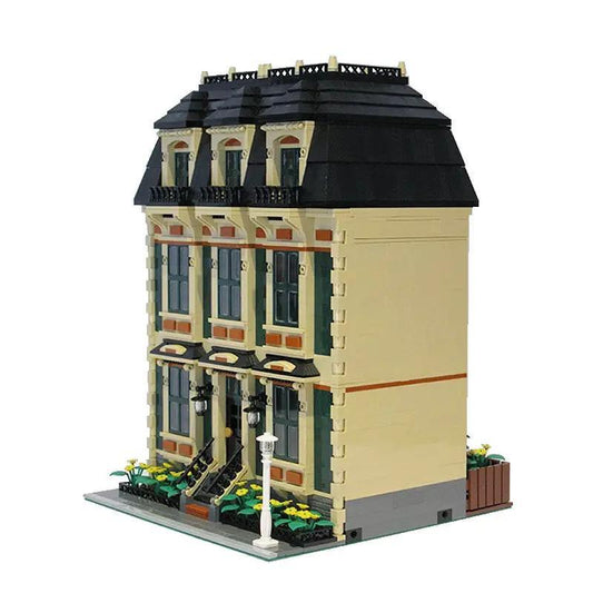 MOC-10702 Tan Townhouse Modular Building