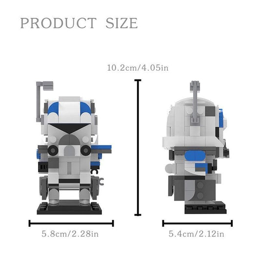 MOC-83166 Capitaine Rex in BrickHeadz style