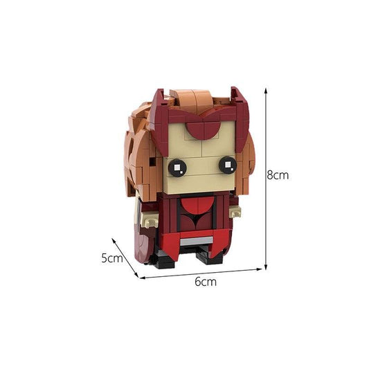 MOC-79839 Scarlet Witch Brickheadz LEGO MOC - Marvel Studios WandaVision & Doctor Strange in the Multiverse of Madness