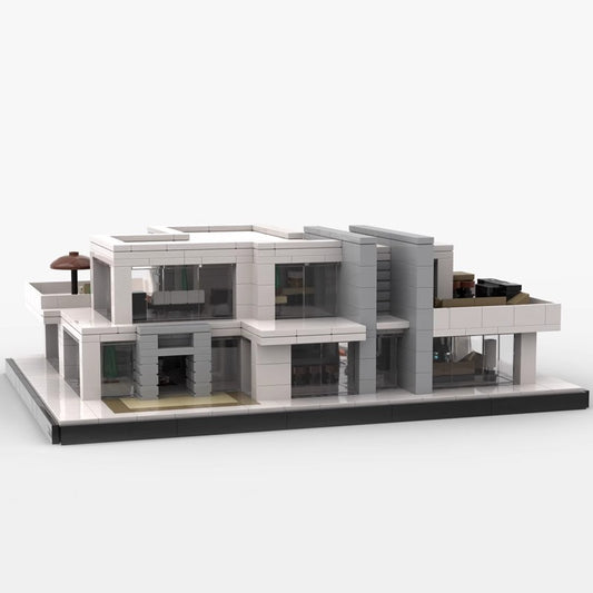 MOC-50355 Bauhaus Mansion (with Interior)