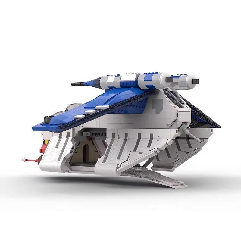 Clone Wars Inspired Republic Shadow Gunship Mini Figure Ship - shops Star Wars Buildi