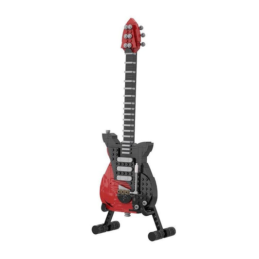 MOC-62847 BMG Brian May custom built Guitar Red Special & Display stand