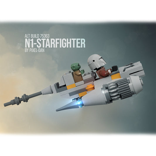 MOC-153746 PiXEL-DANs 75363 N-1 Starfighter alternate build - no extra parts needed