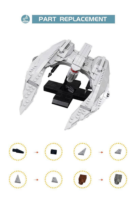 MOC-85569 MK II Cylon Raider - Minifig scale