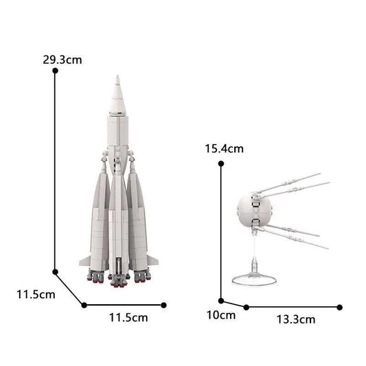 R-7 Rockets and No. 1 satellites