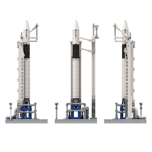 MOC-89466 SpaceX Falcon 1 & Launch Pad [Saturn V scale]