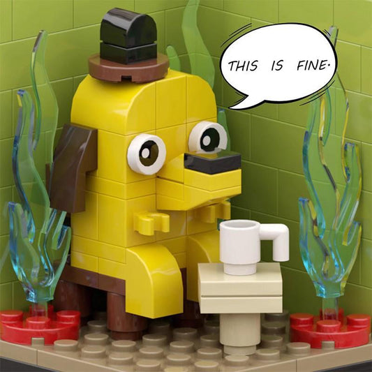 MOC-115915 This Is Fine - Meme Vignette