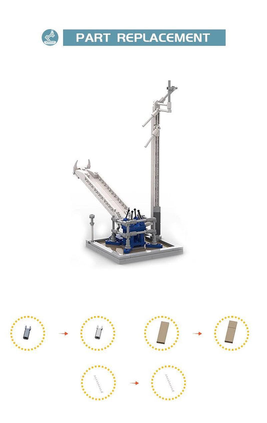 MOC-89466 SpaceX Falcon 1 & Launch Pad [Saturn V scale]