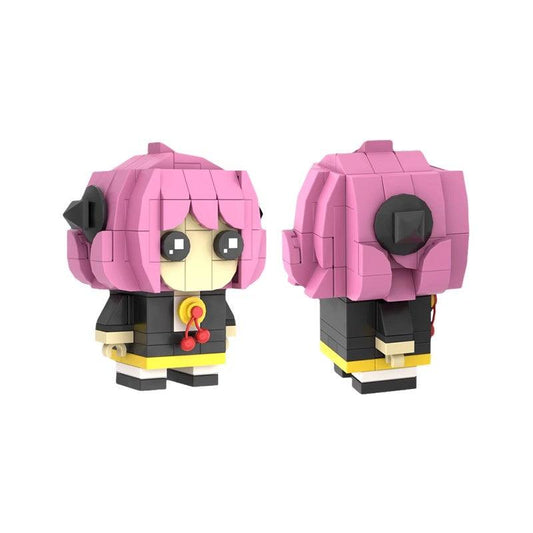 MOC-112345 Anya Forger from SPY x FAMILY, 3X3 Brickheadz