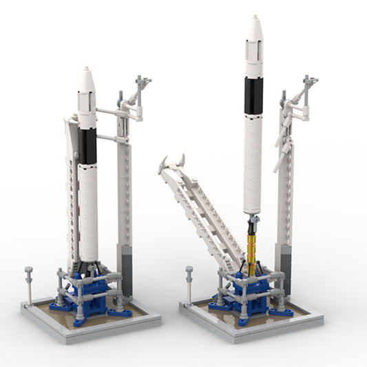 MOC-89466 SpaceX Falcon 1 & Launch Pad [Saturn V scale]