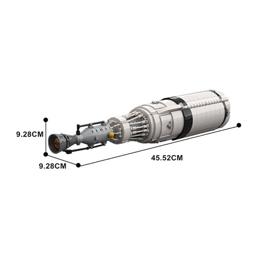 MOC-28541 Reusable Nuclear Shuttle (1:110 Saturn V scale)