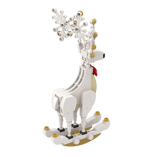 MOC A0157Y03 Christmas Spirit Deer Ornament: Smart White