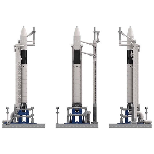 MOC-89466 SpaceX Falcon 1 & Launch Pad [Saturn V scale]