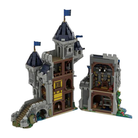 MOC-101775 Black Falcon Knight's Castle (31120 'Medieval Castle' Alternate Build)