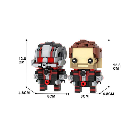 MOC-139898 Ant-Man Brickheadz LEGO MOC - Ant-Man and the Wasp: Quantumania