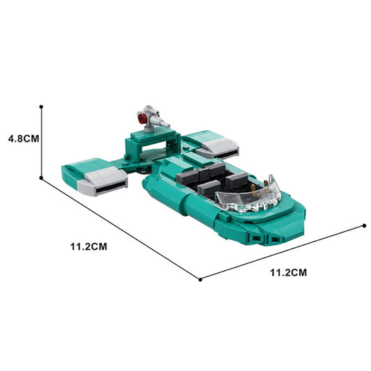 MOC-145255 Seraph-class Urban Security Landspeeder (Dark Turquoise)